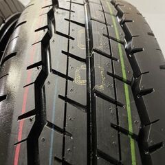 新車外し 2022年製 DUNLOP SP175N 195/80R15 107/105N LT 15インチ 夏タイヤ 4本 キャラバン ハイエース等　(JR389)クレジットカード QRコード決済可能