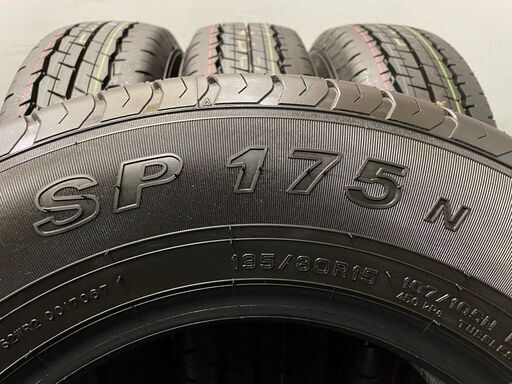 新車外し 2022年製 DUNLOP SP175N 195/80R15 107/105N LT 購入 15インチ 夏 