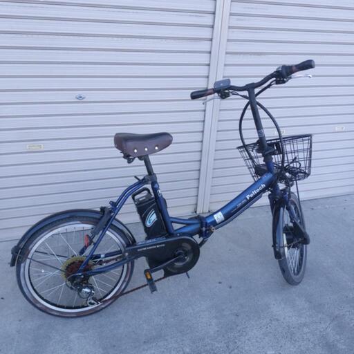 中古品 PELTECH 折りたたみ 電動アシスト自転車 20インチ
