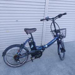 中古品 PELTECH 折りたたみ 電動アシスト自転車 20インチ