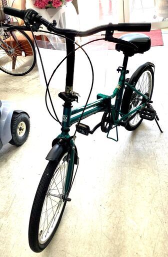 折りたたみ自転車 Felice 20インチ 変速あり グリーン【ユーズドユーズ