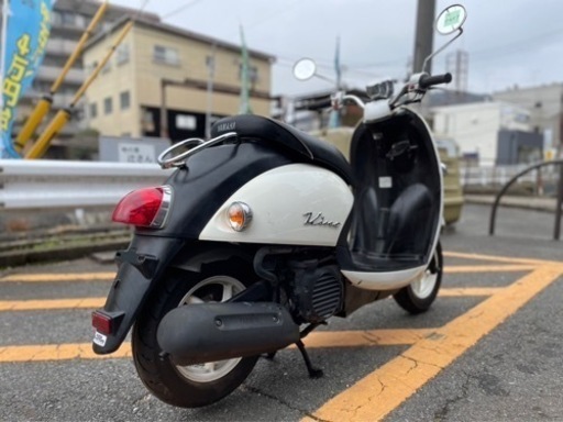 【外装ピカピカ✨人気のホワイト】ヤマハ　ビーノ　安心のFI車両【配送•当日納車OK】