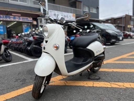 【外装ピカピカ✨人気のホワイト】ヤマハ　ビーノ　安心のFI車両【配送•当日納車OK】