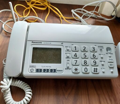 パナソニック おたっくす FAX 電話機 KX-PZ210-W 子機1台