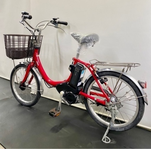 関東全域送料無料 保証付き 電動自転車　ヤマハ　パスシオン　20インチ　8.7ah 低床モデル　赤色