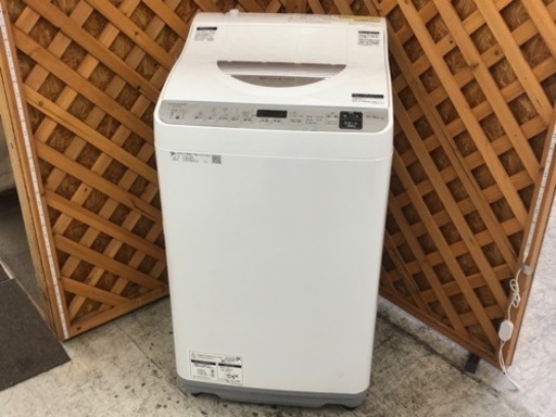 【愛品館江戸川店】シャープ5.5Kg全自動洗濯乾燥機（2021年製）お問合せID：142-030907-007
