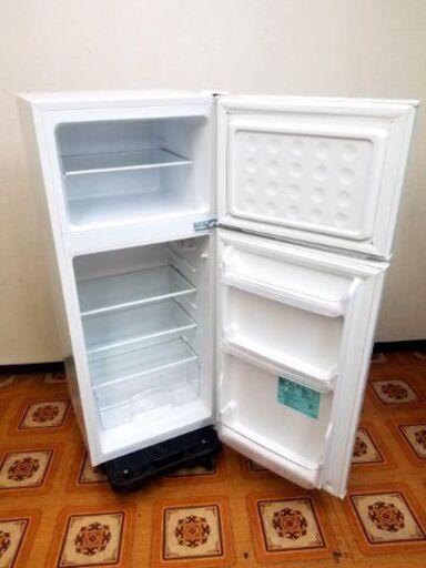 【 美品/配達可 】ハイアール 2ドア 冷凍冷蔵庫 130L JR-N130A  スリムボディ耐熱性能天板 強化ガラストレイ