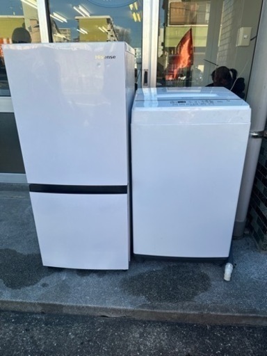 【配送可能】新生活応援　冷蔵庫2021年式　洗濯機2020年式【 保証付き】