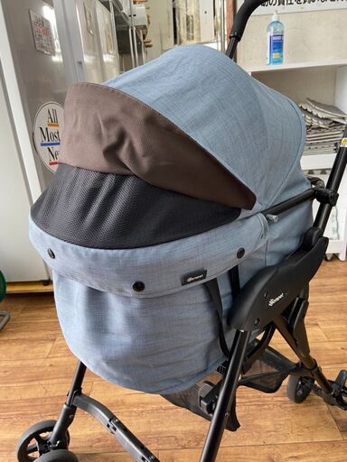 ペットカート コムペット ミリミリライト レイクブルー 折り畳み 軽量