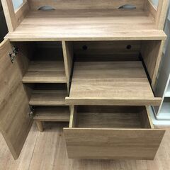 キッチンボード LOWYA トルメンテ レンジボード 食器棚 キッチン収納 水屋 幅80cm 定価🚚自社配送時💳代引き可🚚(現金、クレジット、スマホ決済対応)