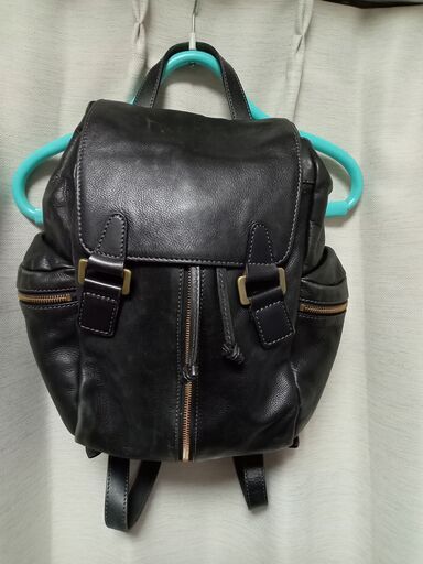 SOMESのリュックサック(黒）革製品
