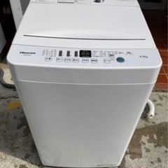 　ホース付き　2020年製　洗濯機　4.5kg HW-E4503...