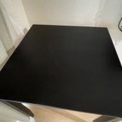 IKEA LERHAMN テーブル　ブラックブラウン