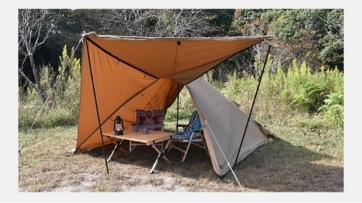 【値下げ】キャンプ用品　WAQ Alpha T/C テントとポップアップメッシュテントのセット