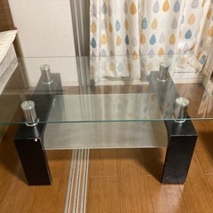 センターテーブル（強化ガラス）
