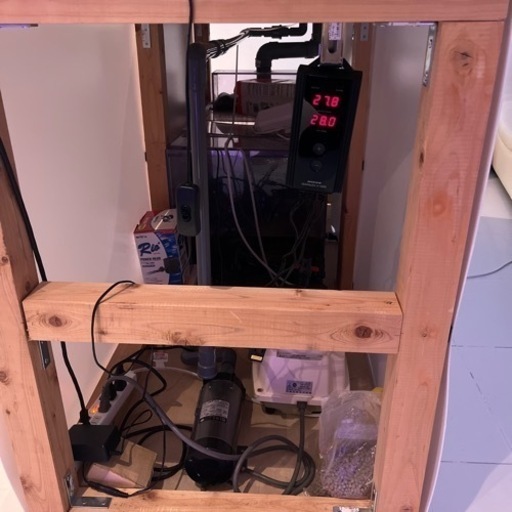 1800水槽とプラチナシルバーアロワナ 雪龍