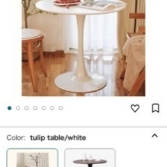 ホワイト　ラウンドテーブル