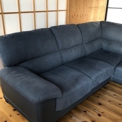 兵庫県淡路市引き取り限定　ニトリ　L字布貼りソファ　