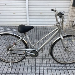 【ネット決済・配送可】【26インチ自転車】ミヤタ製　ベルト駆動　...