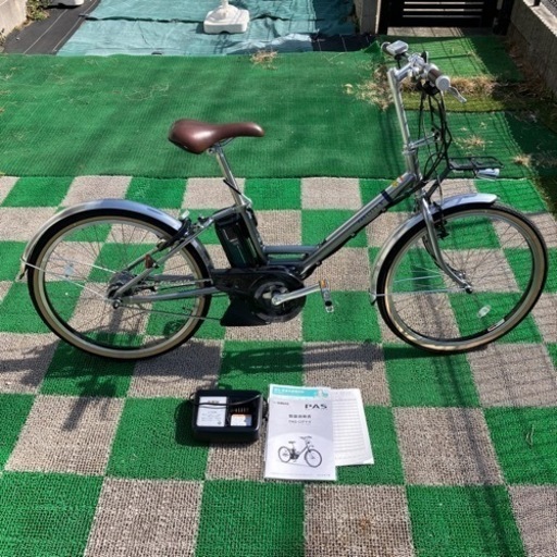 ほぼ新品！　ヤマハ　パスシティV　シルバー　22年7月購入　一度乗っただけの自転車