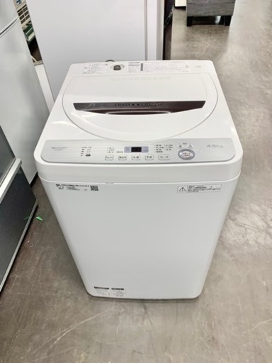 激安安心保証シャープSHARP/2018年式/4.5kg/全自動洗濯機/ES-GE4C-T⚜️