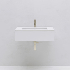 ［未開封新品］toolbox ミニマル洗面台 ホワイト W850＋水栓＋止水栓