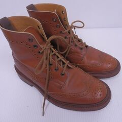 Tricker's トリッカーズ ウイングチップブーツ ブラウン...