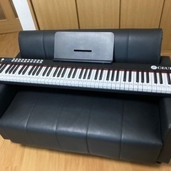 CEULA  黒 電子ピアノ 88鍵盤 スリム 軽量 10mmス...