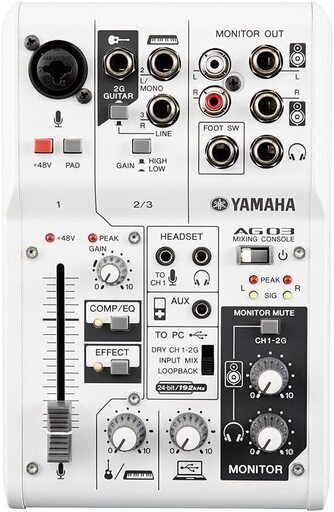 YAMAHA AG03 オーディオミキサー