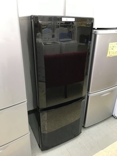MITUBISHI 三菱ノンフロン冷凍冷蔵庫 MR-P15A-B 2017年製 全定格内容積146L 幅480mm奥行595mm高さ1213mm 美品 説明欄必読