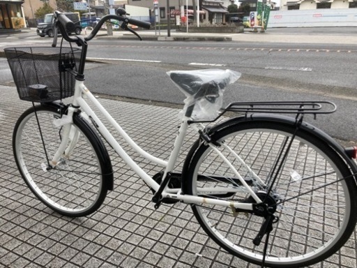 26インチ自転車】シティサイクル 変速なし 大きめバスケット使用