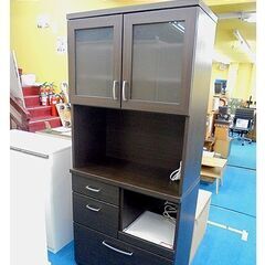 札幌白石区 キッチンボード 幅80㎝ レンジ台 レンジボード 食器棚 