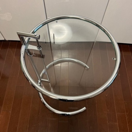 IDC大塚ガラスラウンド サイドテーブル 大塚家具 ガラスサイドテーブル IDC大塚 ガラスラウンドサイドテーブル