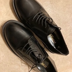 ハルタ　紐靴　24センチ　黒