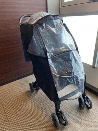 Aprica アプリカラクーナクッション ベビーカー レインカバー付き