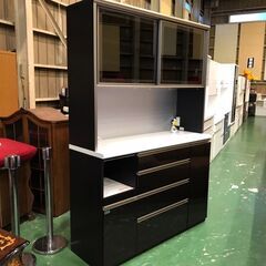 【愛品館八千代店】古賀家具　スライド扉キッチンボード　ネオ140