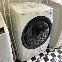 リサイクルサービス八光】2021年製シャープ SHARP ES-S7F-WL [ドラム式 