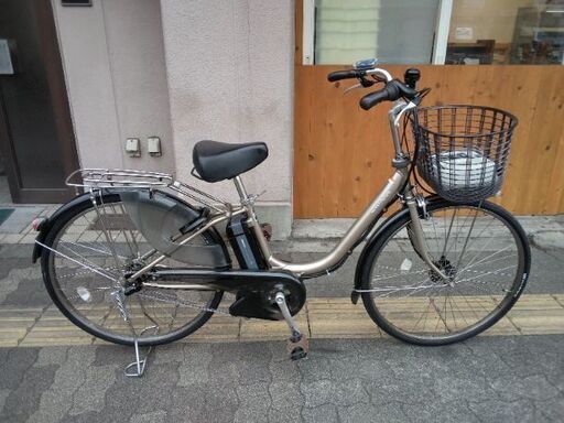 [YAMAHA] PAS Natura(パス ナチュレ)26吋 電動アシスト自転車 8.9Ahバッテリー+充電器(シャンパンゴールド)