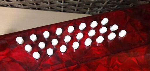 Baile アコーディオン 30鍵盤 24ベース 赤 レッド M2019 ケース付き