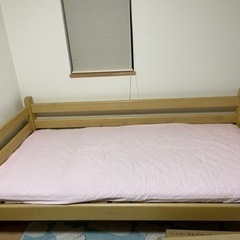 シングル木製ベッドあげます