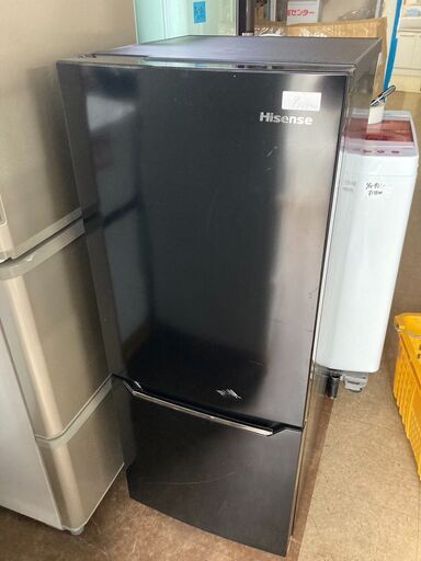 ☆中古￥15,800！Hisense　150㍑2ドア冷蔵庫　家電　2020年製　HR-D15C8型　幅48cmｘ奥行60cmｘ高さ123cm　【BB106】