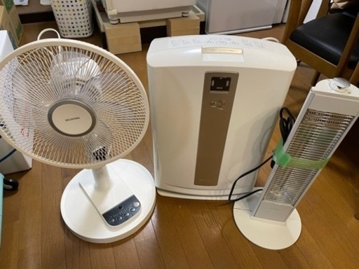 空気清浄機　ヒーター　扇風機