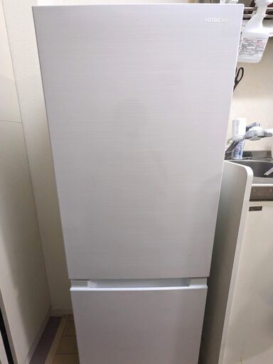 HITACHI 日立 154L 冷凍冷蔵庫 RL-154KA 2019年製 ホワイト 中古