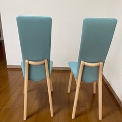 決まりました】日本製ダイニングチェア二脚セット