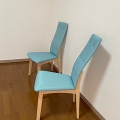 決まりました】日本製ダイニングチェア二脚セット