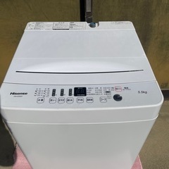 ⭐️高年式⭐️ Hisense 5.5kg 全自動洗濯機 ホワイト HW-E5503