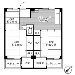 【初期費用格安物件】敷金・礼金・手数料が0円！ビレッジハウス見瀬3号棟 (102号室) - 橿原市