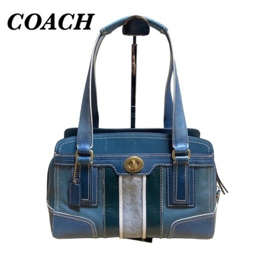 【希少】COACH キャリーオール　ハンドバッグ　レザー　0793-11607