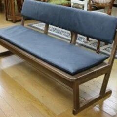 天然木 背もたれ付き ローベンチ 和風・モダン 140cm
