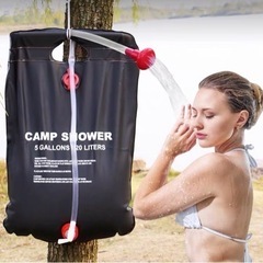 屋外太陽熱入浴バッグポータブル20Lキャンプ入浴水バッグ 
